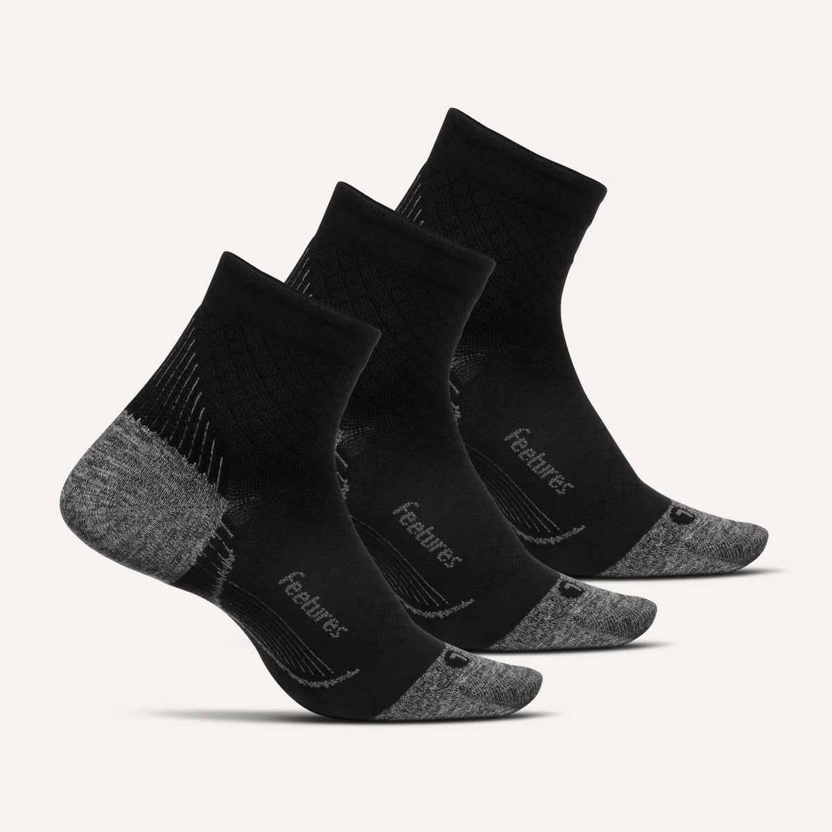 Plantar Fasciitis Relief Sock Ultra Light Quarter 3 Pack